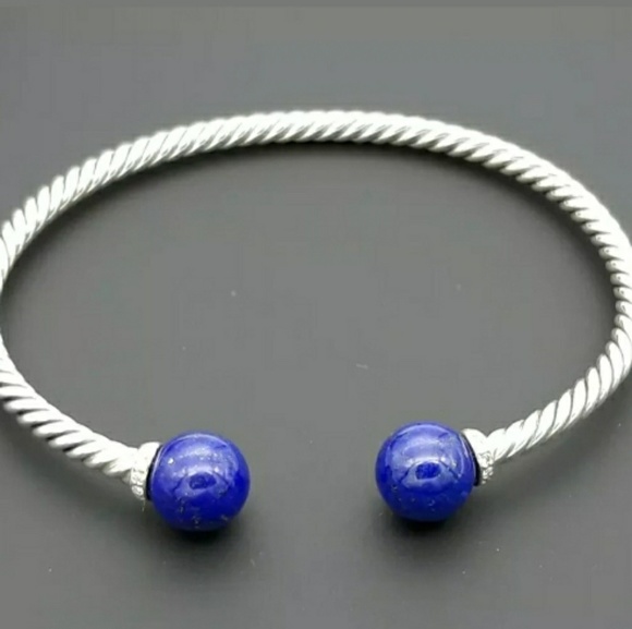 David Yurman Bracelet with Lapis Lazuli & Diamonds - Picture 1 of 7